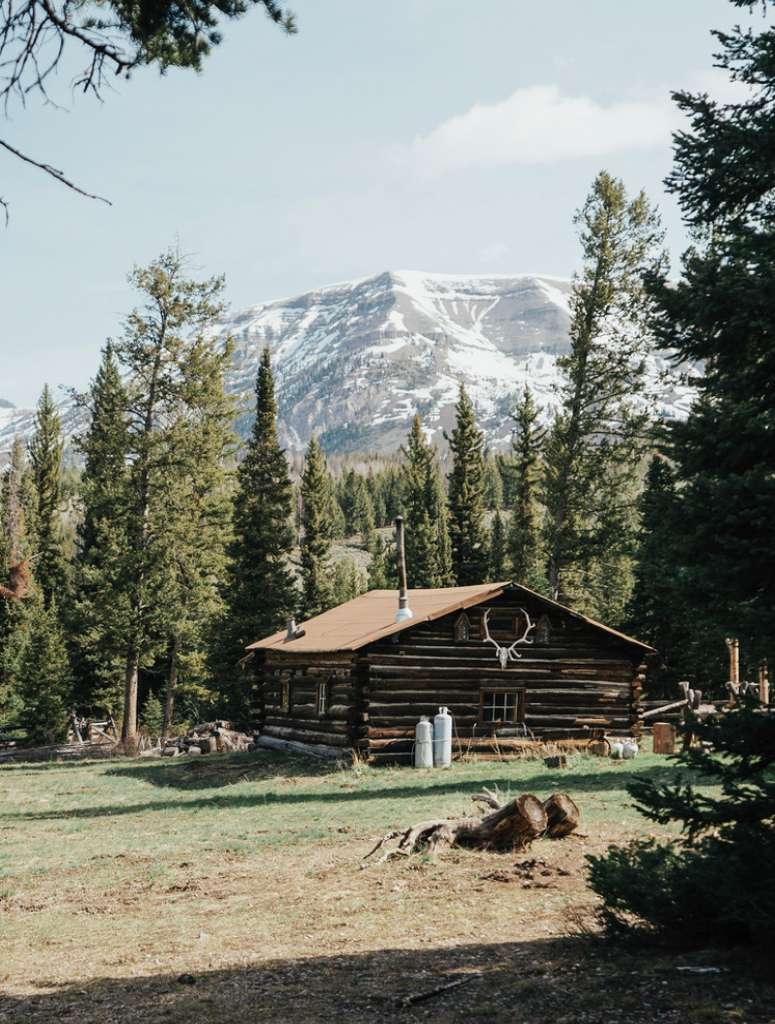 The historic Craig Cabin at the Jack Creek Camp in the Bridger-Teton National Forest.